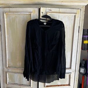 Wilfred Black Silk Blouse